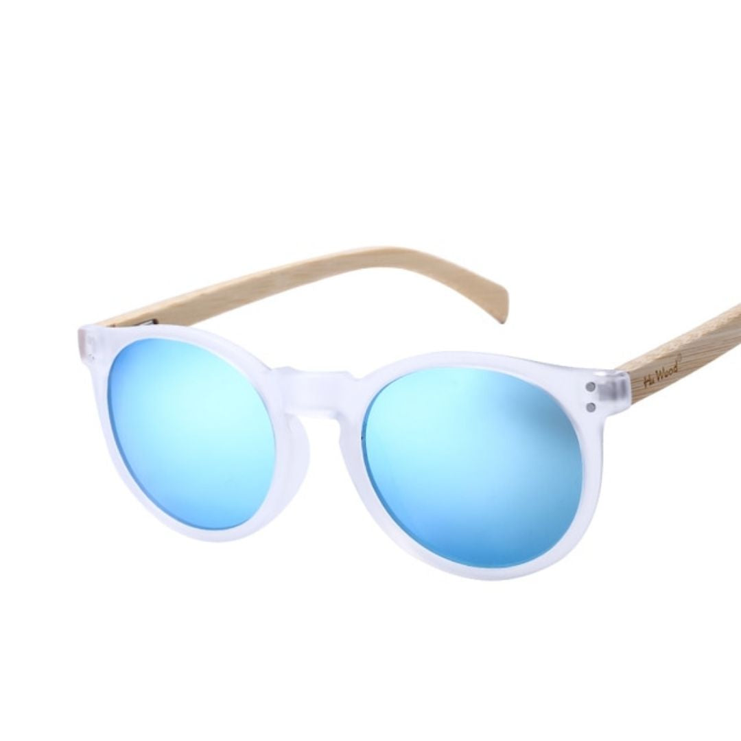 Polarisierte Unisex Sonnenbrille mit Holzrahmen