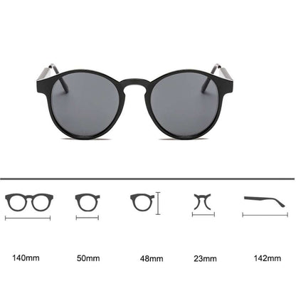 Klassische Runde Unisex Sonnenbrille